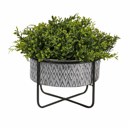 Embossed Metal Planters, Set of 2 | Plow & Hearth