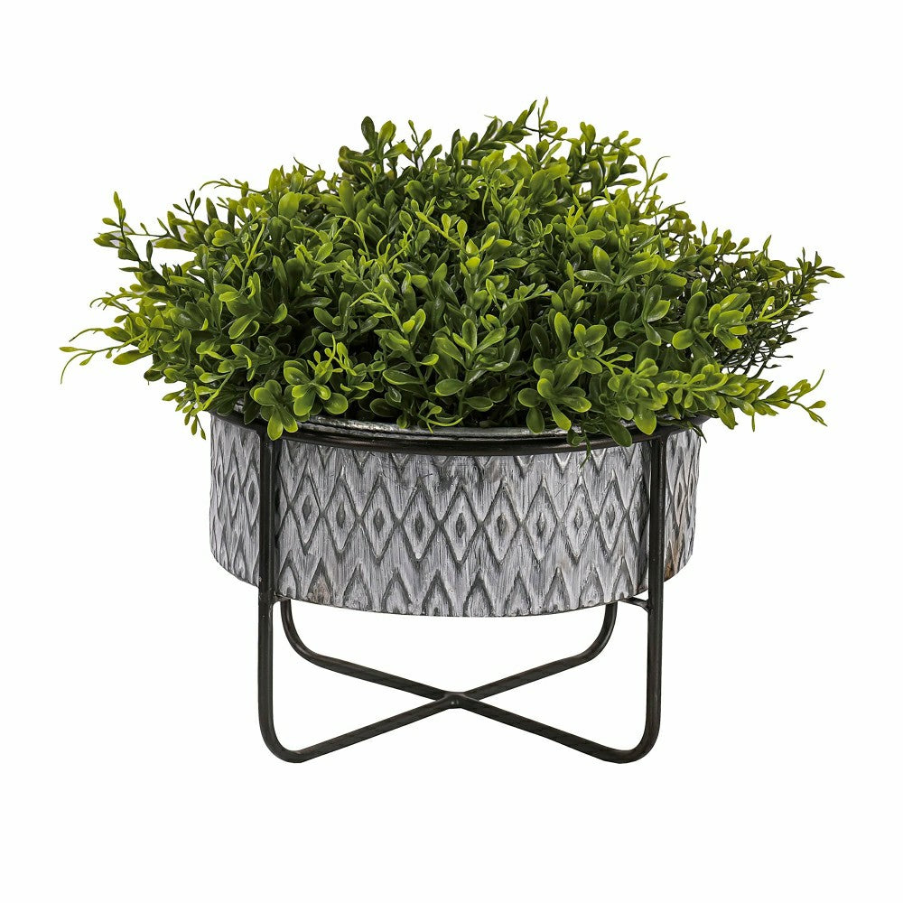 Embossed Metal Planters, Set of 2 | Plow & Hearth