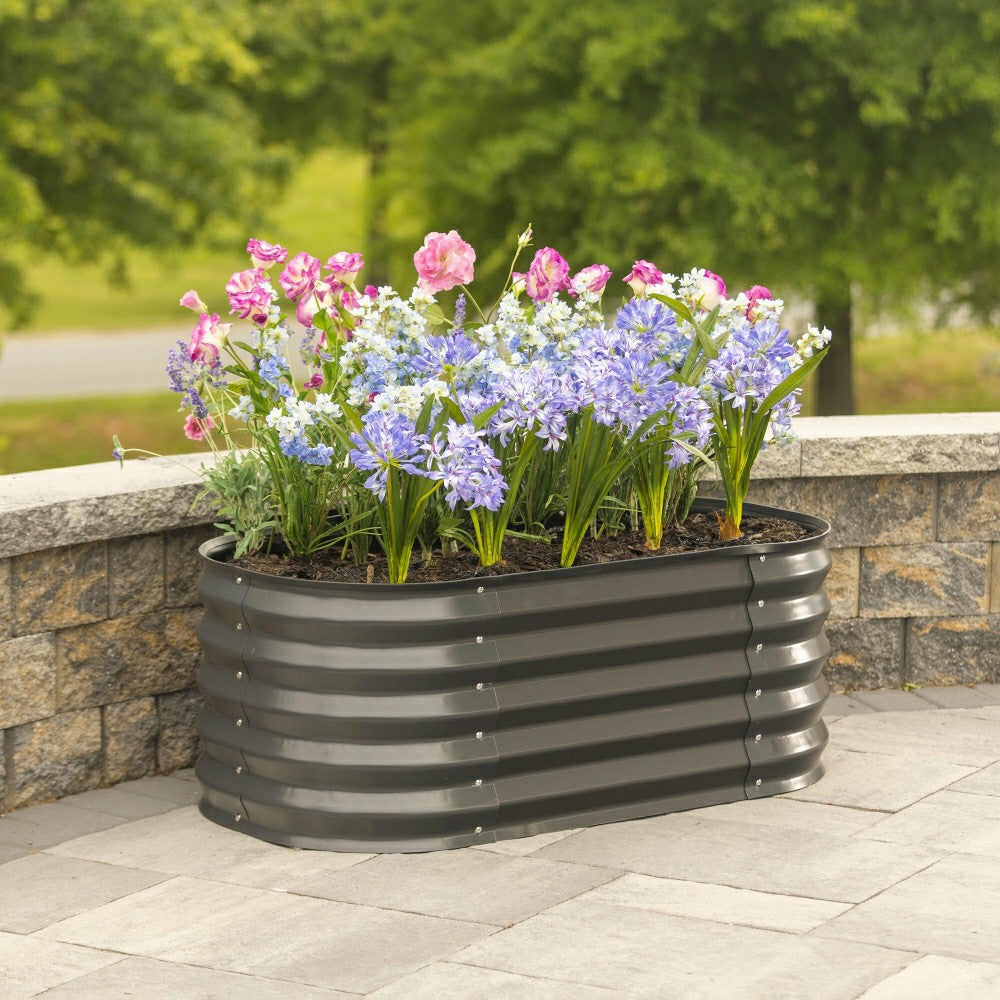 Galvanized Steel Garden Bed Large | Plow & Hearth