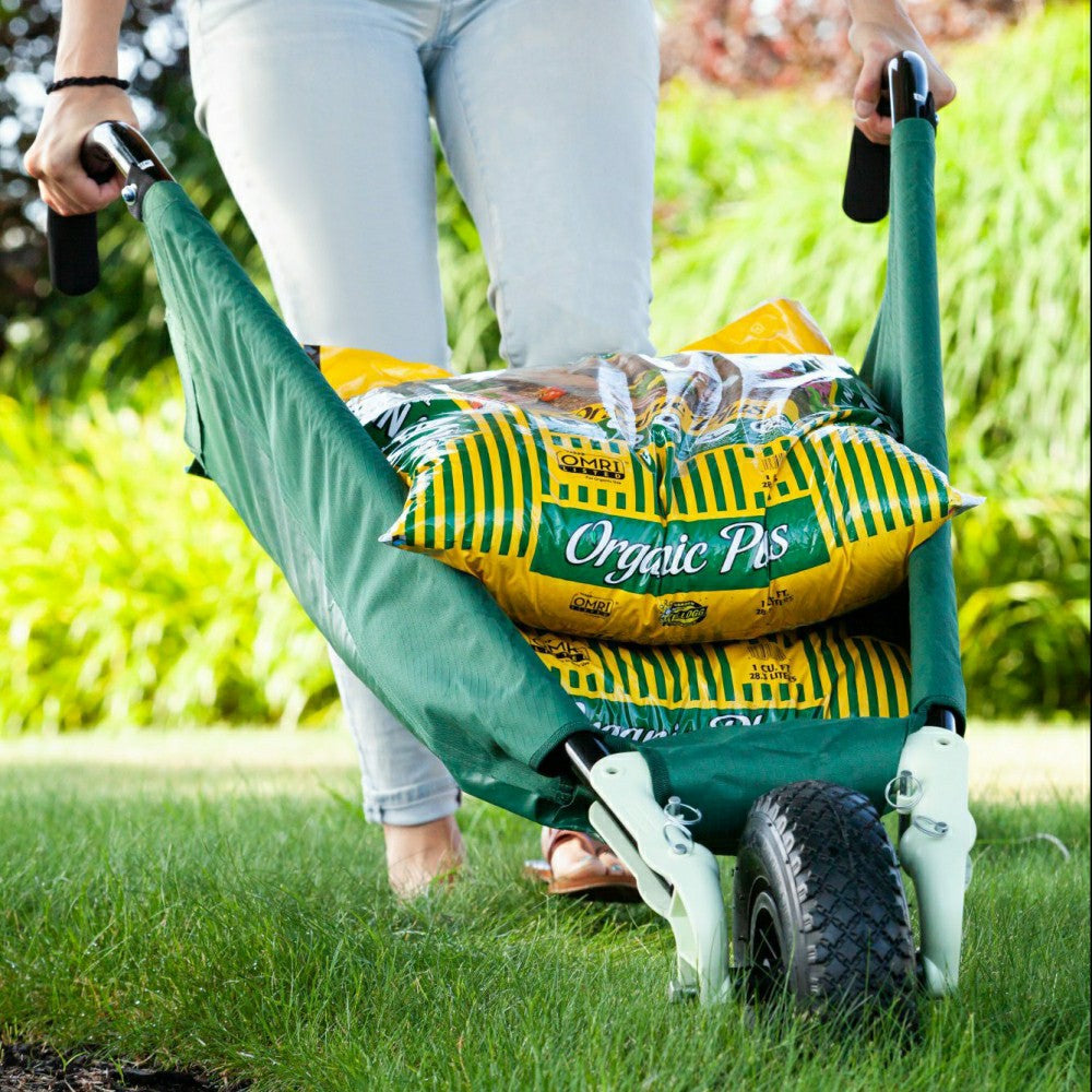 WheelEasy Foldable Garden Cart (Wheelbarrow) | Plow & Hearth