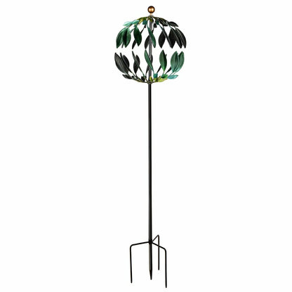 Metal Wind Spinner, Blue Butterfly & Flowers, 74"H | Plow & Hearth