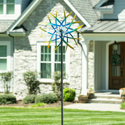 Metal Whirlwind Wonder Wind Spinner 75"H | Plow & Hearth