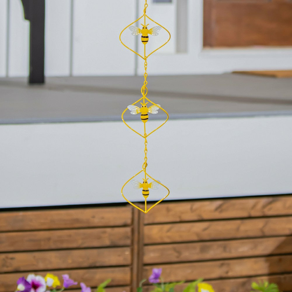 Metal Bee Wind Twirler 41"H | Plow & Hearth