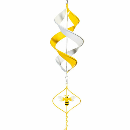 Metal Bee Wind Twirler 41"H | Plow & Hearth