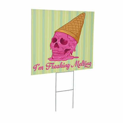 Summerween I'm Freakin' Melting Yard Sign, 24"x18" | Plow & Hearth