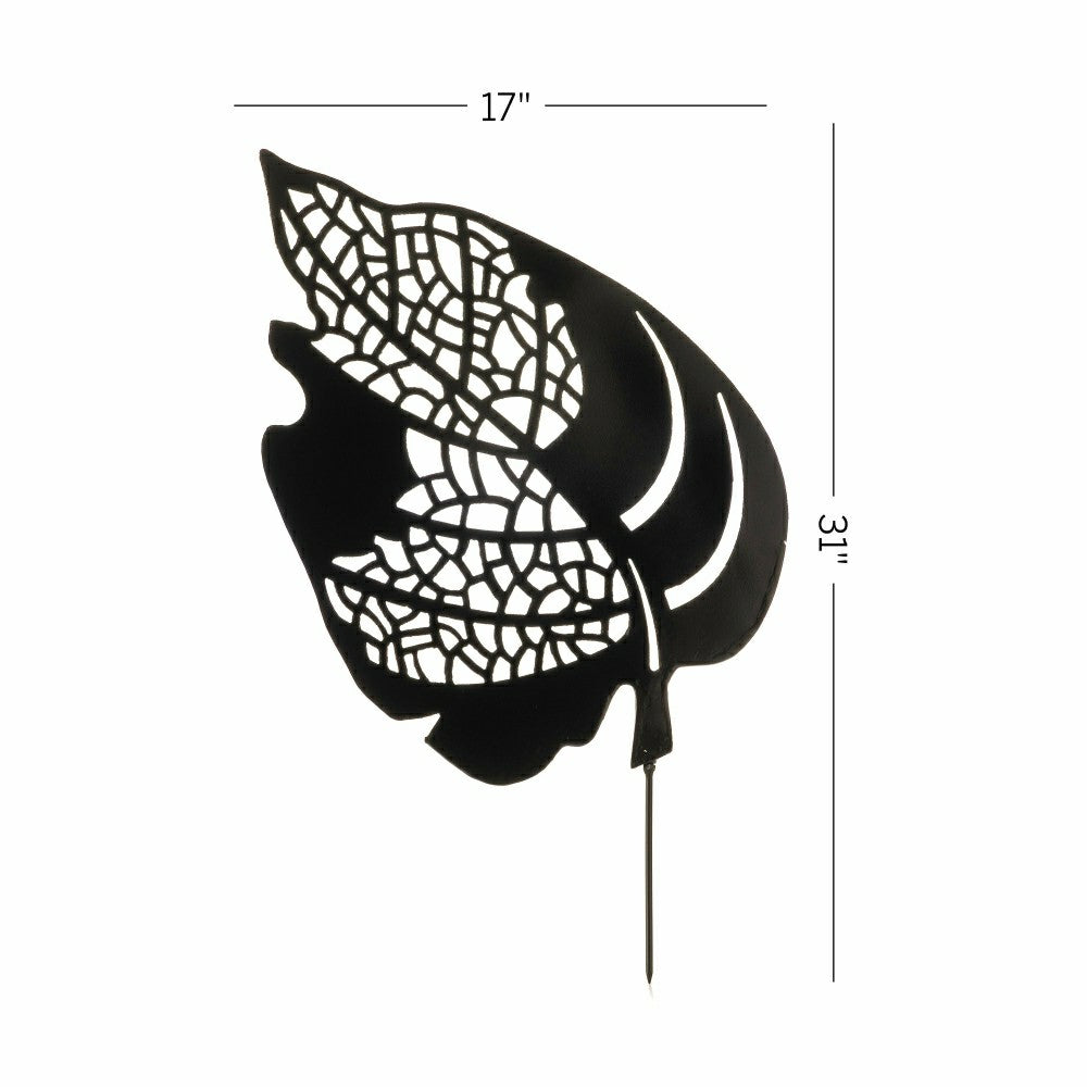 Leaf Skeleton Garden Stake | Plow & Hearth