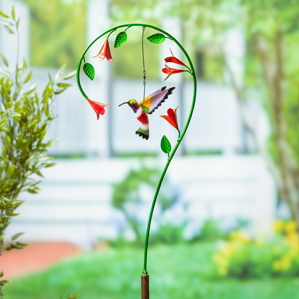 Metal Hummingbird Stake | Plow & Hearth