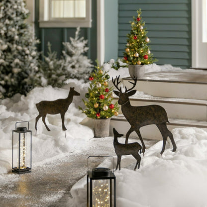 Set of 3 Deer Stakes | Plow & Hearth