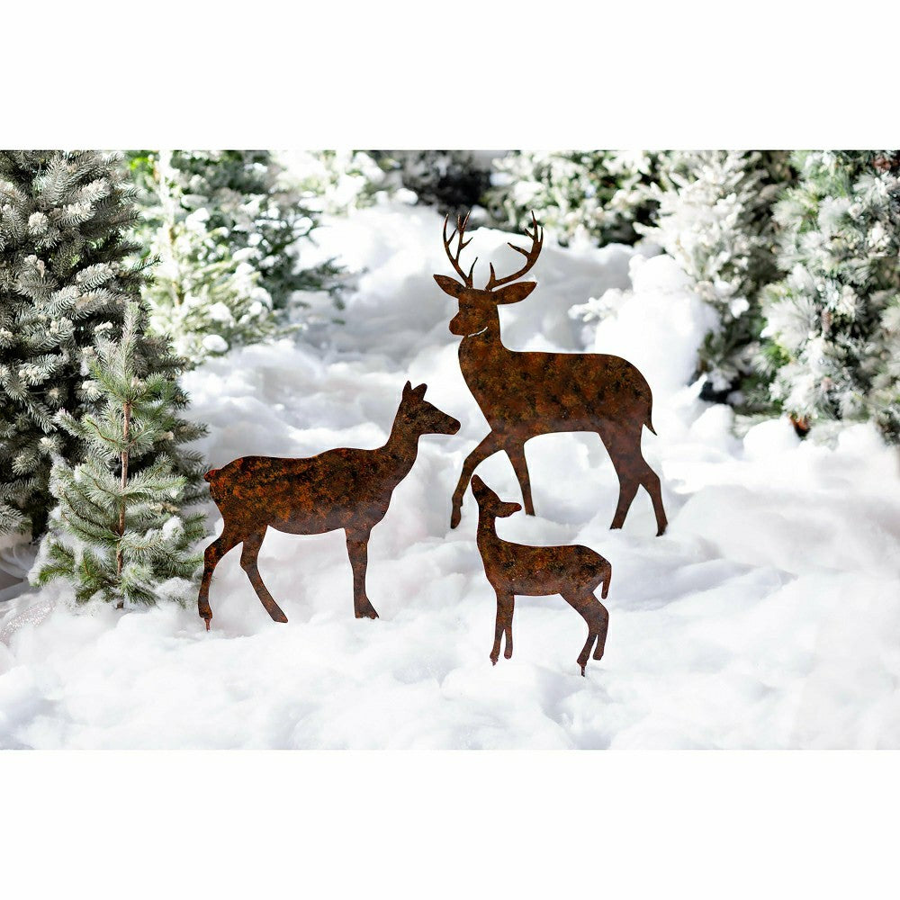 Set of 3 Deer Stakes | Plow & Hearth