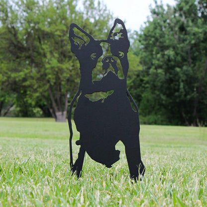 Boston Terrier Garden Stake | Plow & Hearth