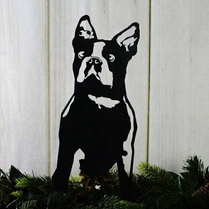Boston Terrier Garden Stake | Plow & Hearth