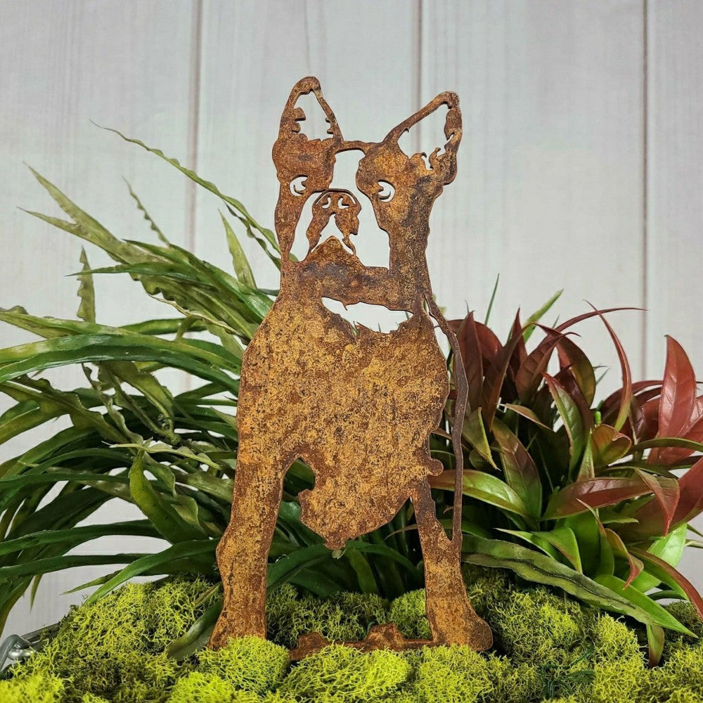 Boston Terrier Garden Stake | Plow & Hearth