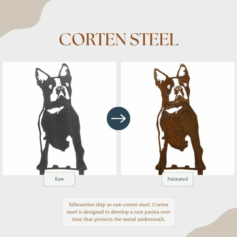 Boston Terrier Garden Stake | Plow & Hearth