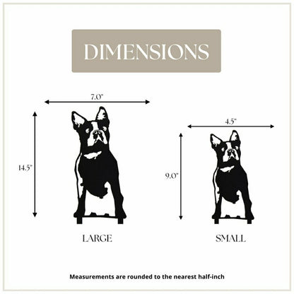 Boston Terrier Garden Stake | Plow & Hearth
