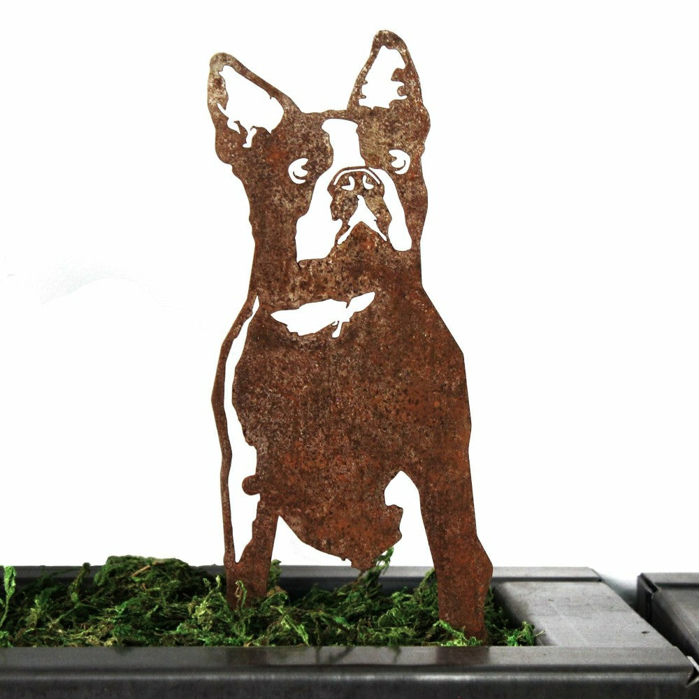 Boston Terrier Garden Stake | Plow & Hearth