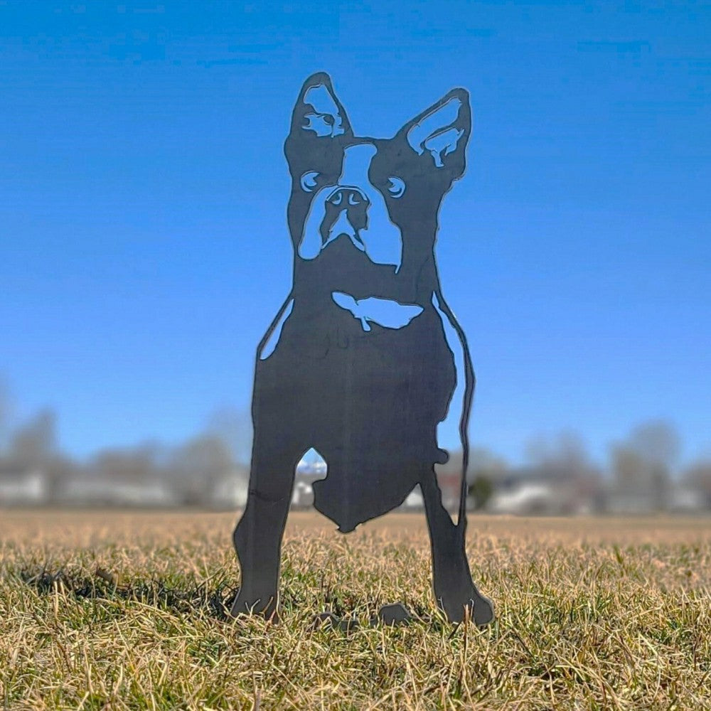 Boston Terrier Garden Stake | Plow & Hearth