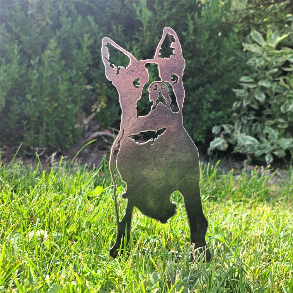 Boston Terrier Garden Stake | Plow & Hearth
