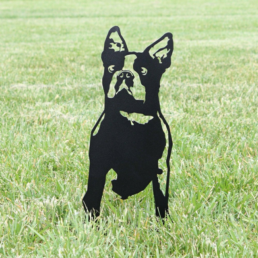 Boston Terrier Garden Stake | Plow & Hearth