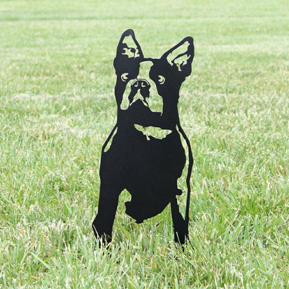 Boston Terrier Garden Stake | Plow & Hearth