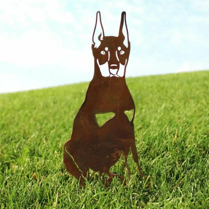 Miniature Pinscher Garden Stake | Plow & Hearth