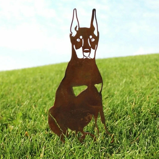 Miniature Pinscher Garden Stake | Plow & Hearth