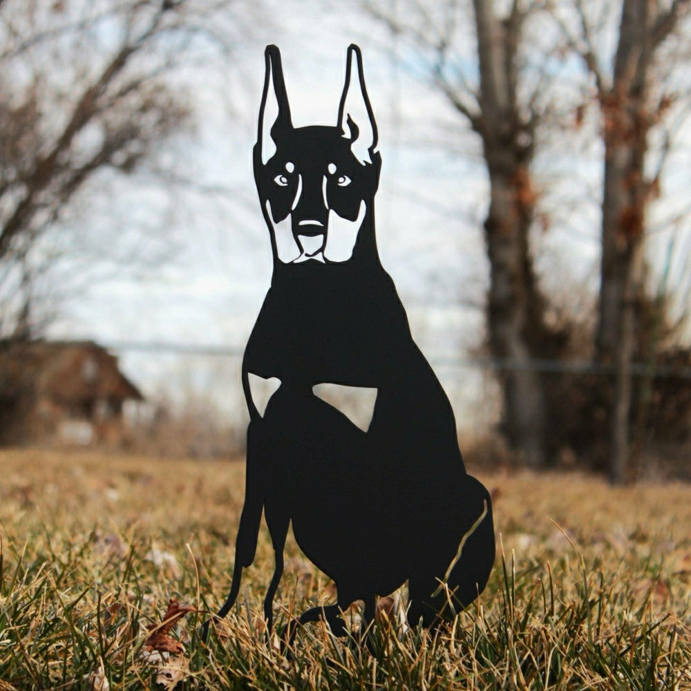 Miniature Pinscher Garden Stake | Plow & Hearth