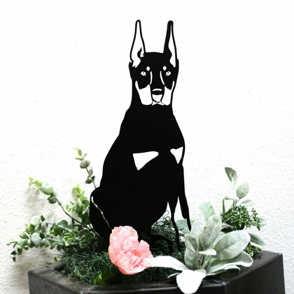 Miniature Pinscher Garden Stake | Plow & Hearth