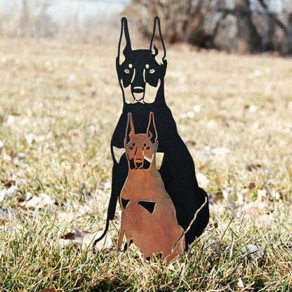 Miniature Pinscher Garden Stake | Plow & Hearth