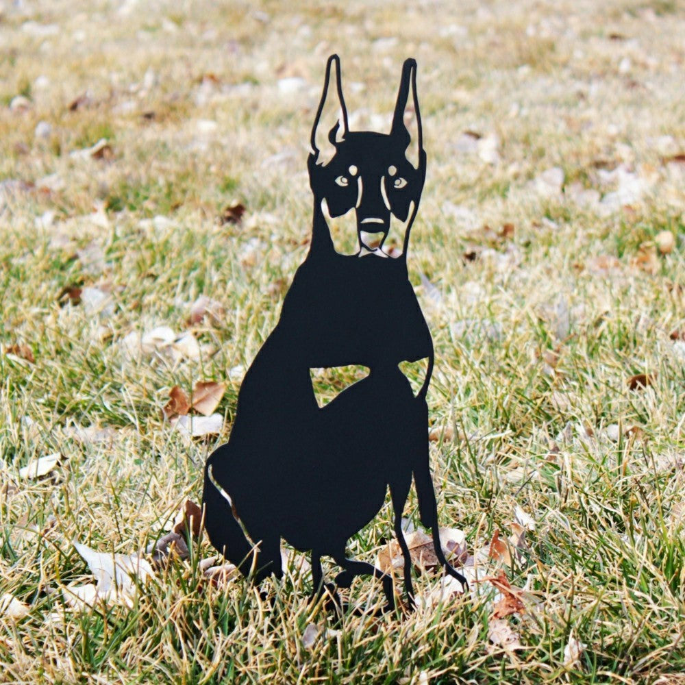 Miniature Pinscher Garden Stake | Plow & Hearth