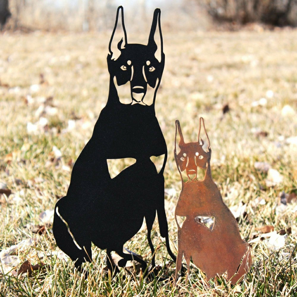 Miniature Pinscher Garden Stake | Plow & Hearth
