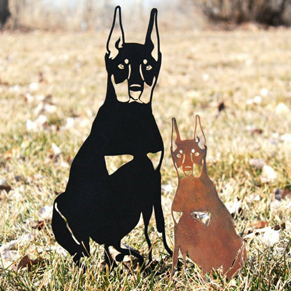 Miniature Pinscher Garden Stake | Plow & Hearth