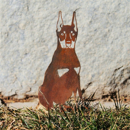 Miniature Pinscher Garden Stake | Plow & Hearth