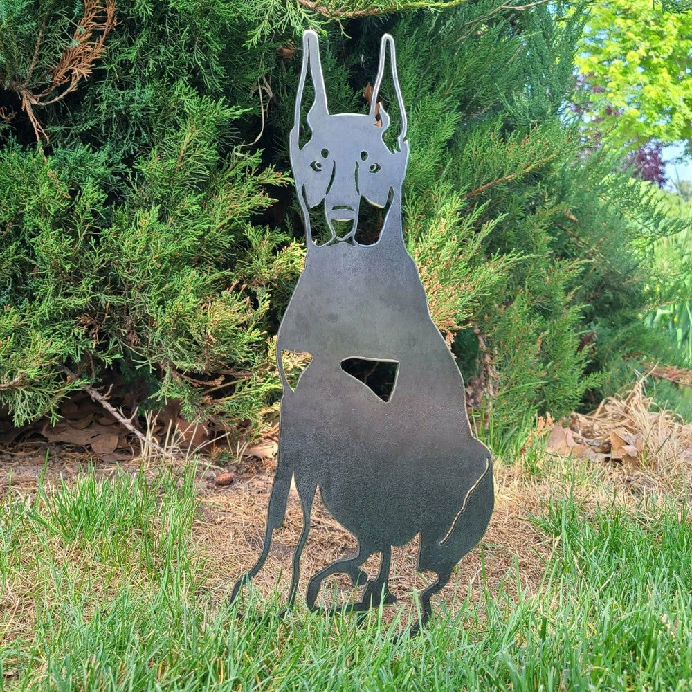 Miniature Pinscher Garden Stake | Plow & Hearth