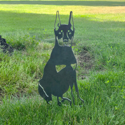 Miniature Pinscher Garden Stake | Plow & Hearth