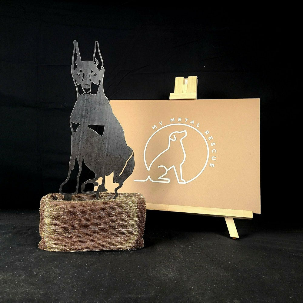 Miniature Pinscher Garden Stake | Plow & Hearth