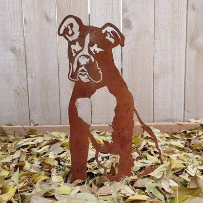 Boxer Garden Stake | Plow & Hearth