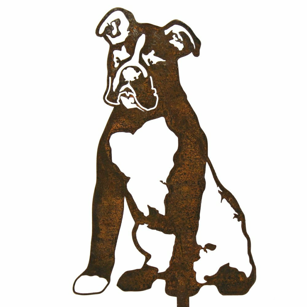 Boxer Garden Stake | Plow & Hearth
