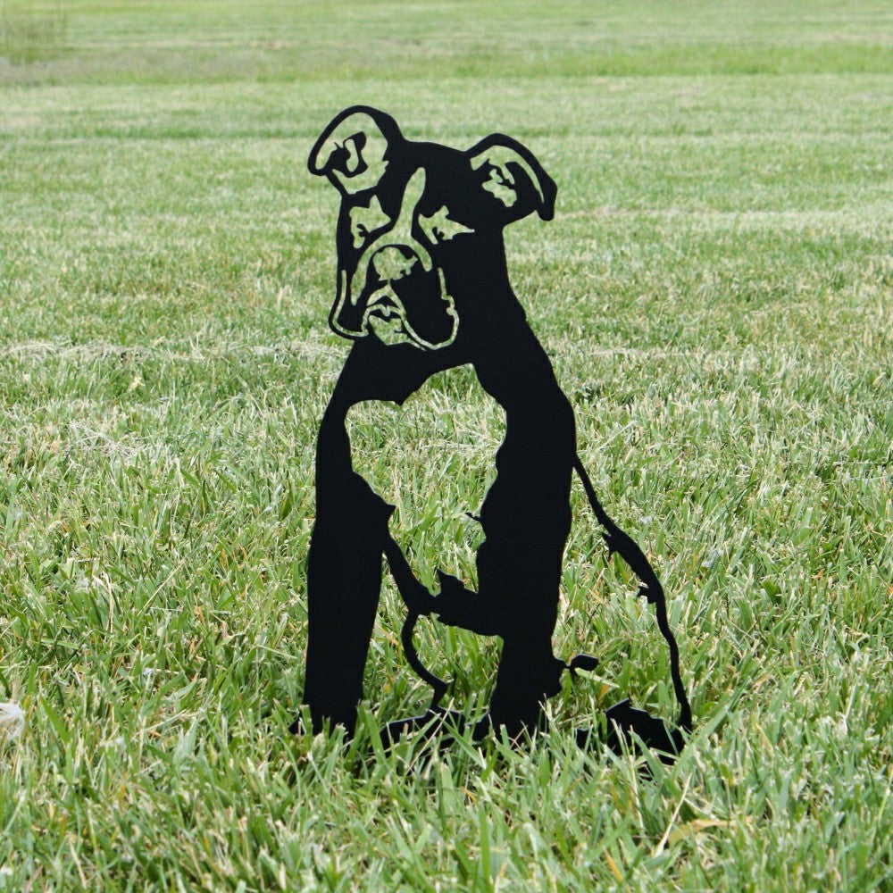 Boxer Garden Stake | Plow & Hearth