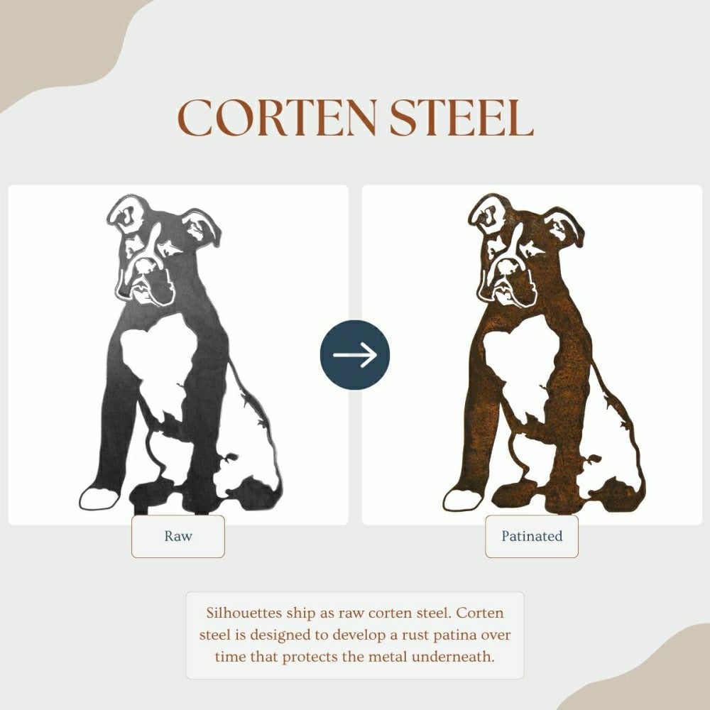 Boxer Garden Stake | Plow & Hearth