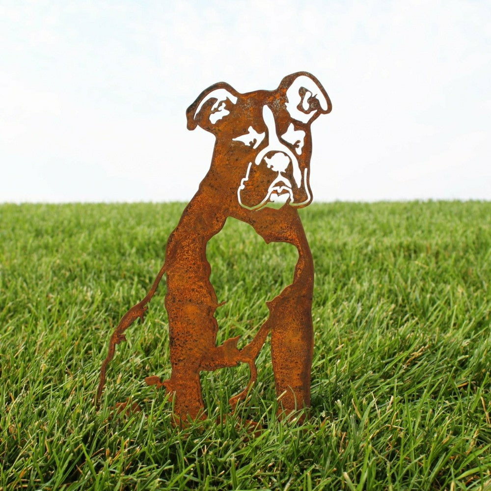 Boxer Garden Stake | Plow & Hearth