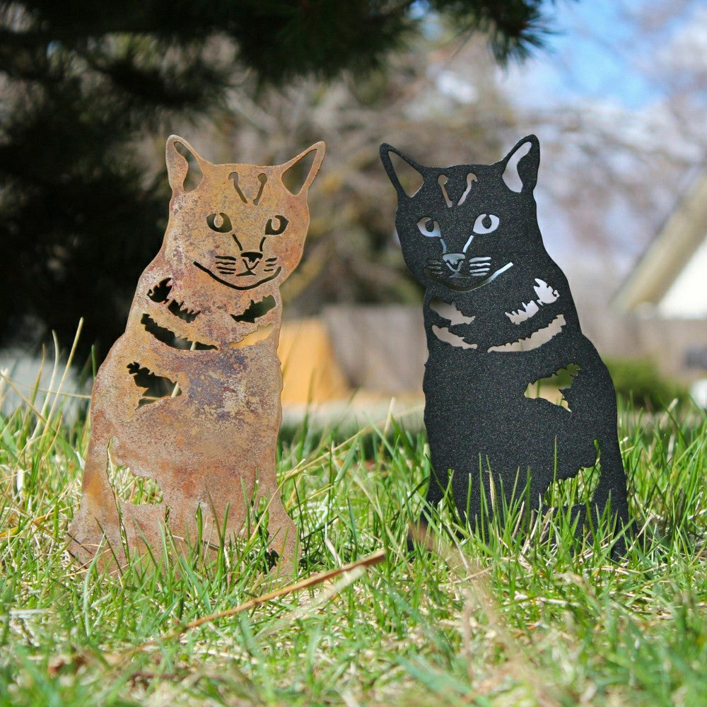 Shorthair Tabby Garden Stake | Plow & Hearth