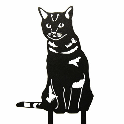 Shorthair Tabby Garden Stake | Plow & Hearth