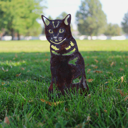 Shorthair Tabby Garden Stake | Plow & Hearth