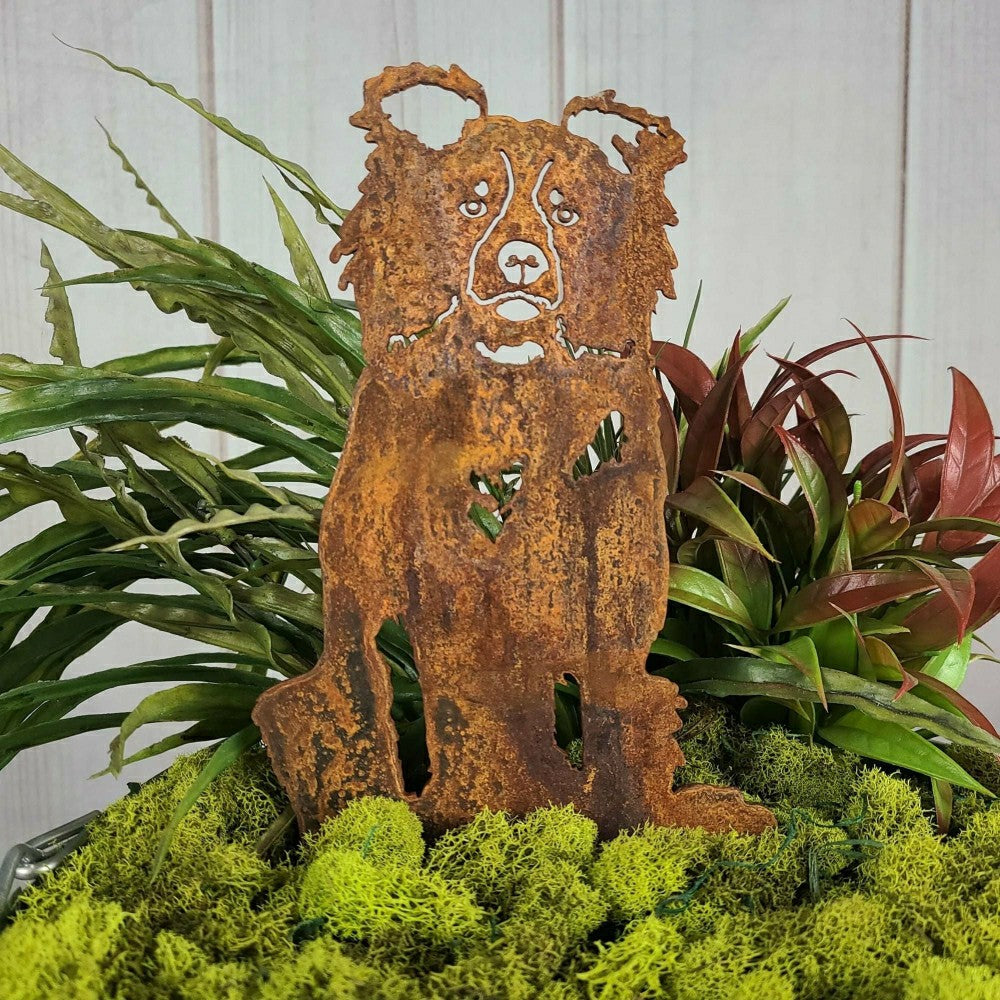 Border Collie Garden Stake | Plow & Hearth