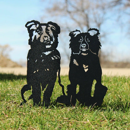 Border Collie Garden Stake | Plow & Hearth