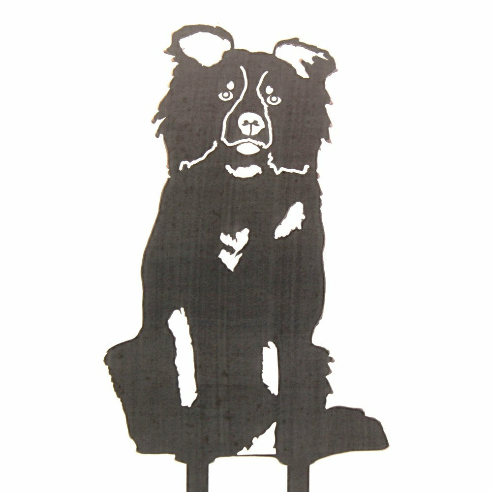Border Collie Garden Stake | Plow & Hearth