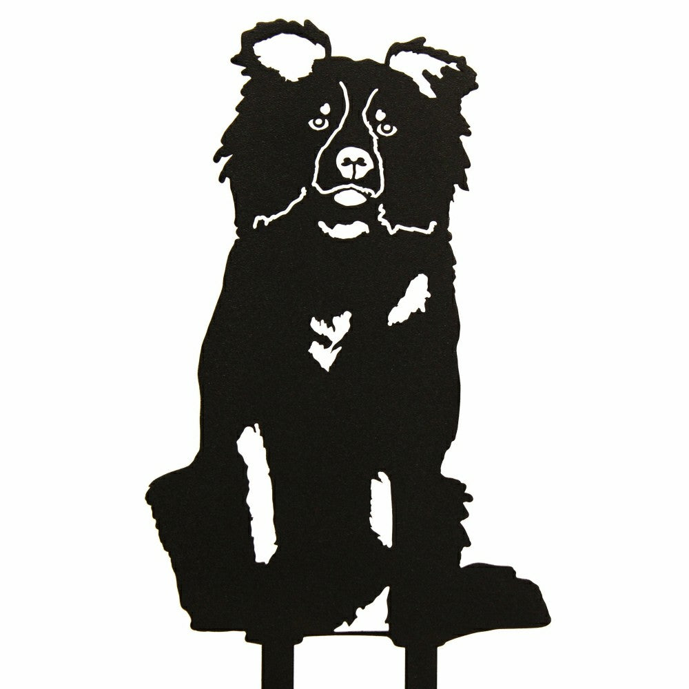 Border Collie Garden Stake | Plow & Hearth