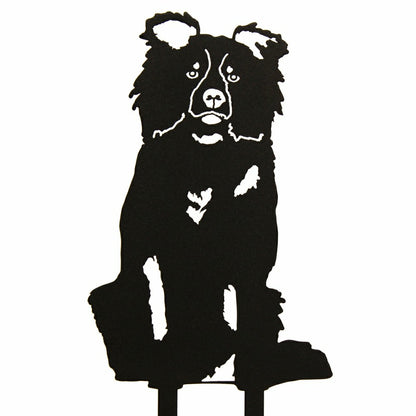 Border Collie Garden Stake | Plow & Hearth
