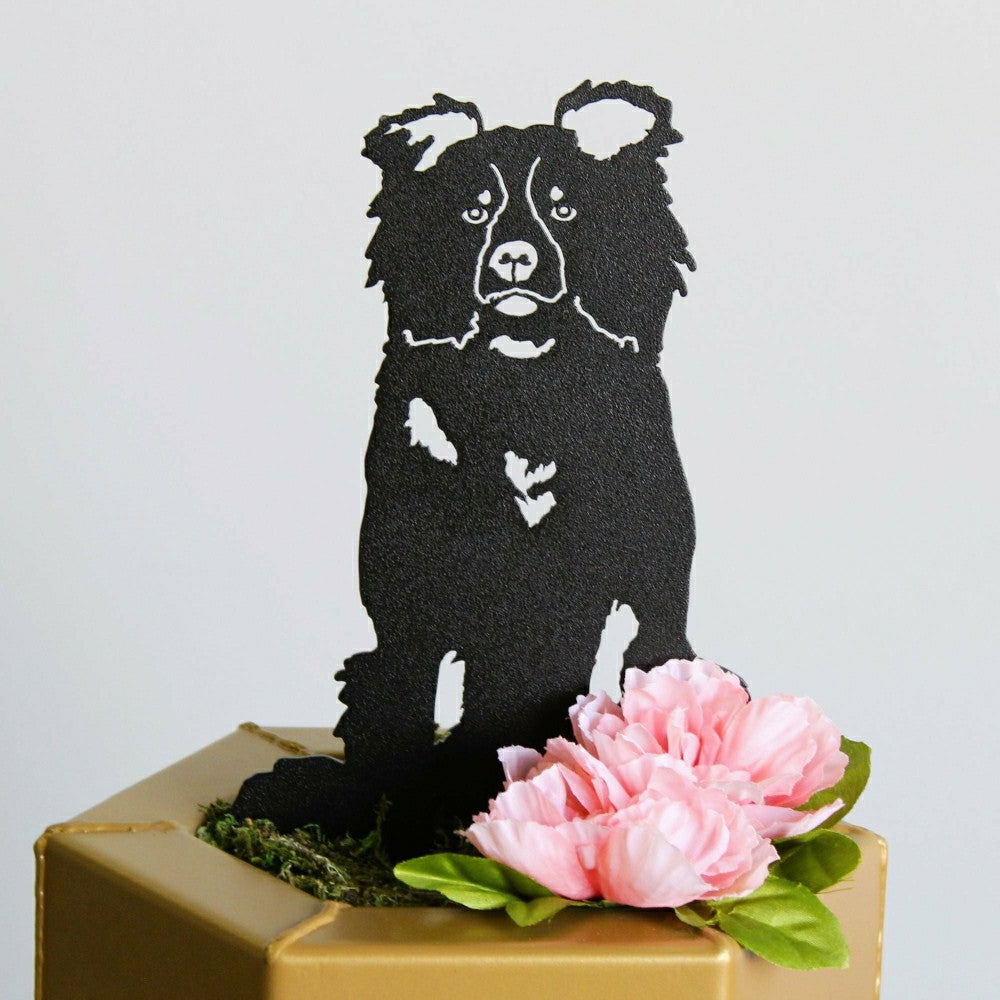 Border Collie Garden Stake | Plow & Hearth