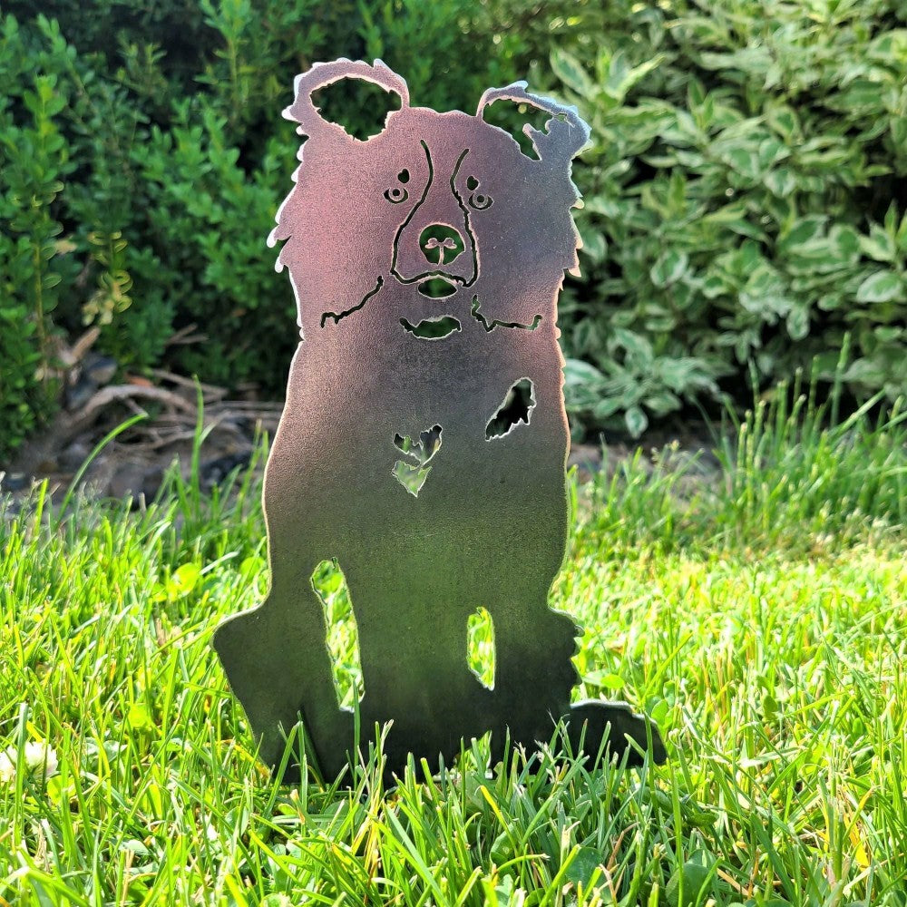 Border Collie Garden Stake | Plow & Hearth